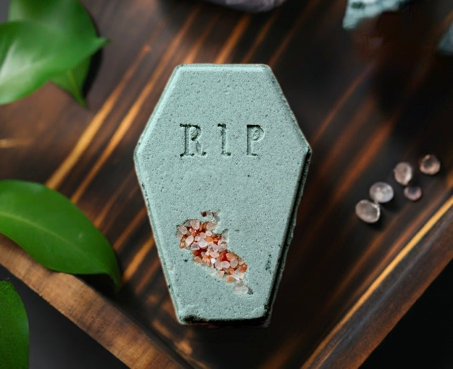 Coffin | Till Death Bath Bomb | Palo Santo Scented - Remedy Bath Co.