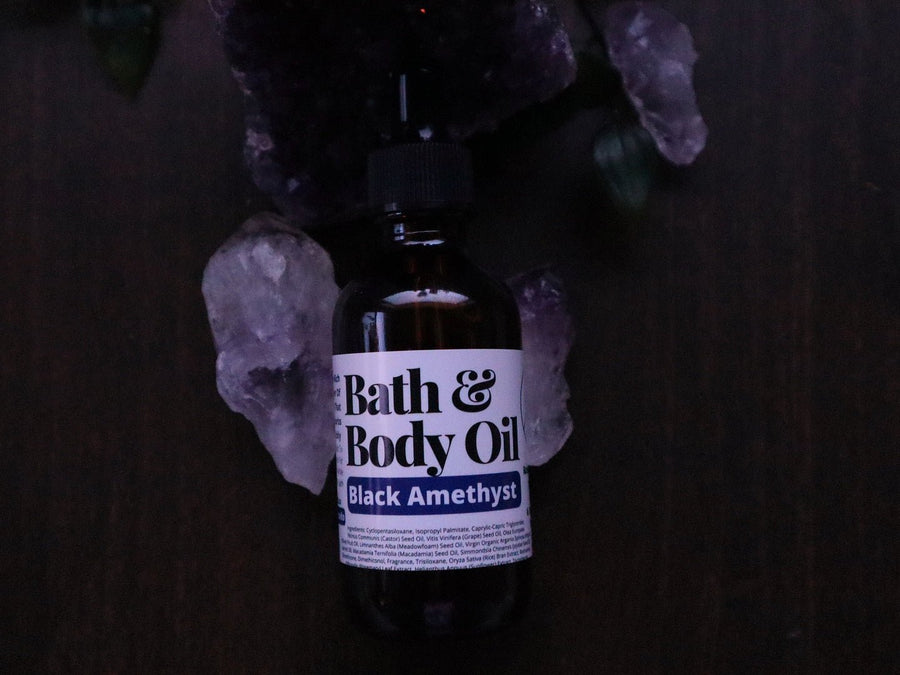 Bath & Body Oil - Silky Smooth Dry Oil - Black Amethyst - Remedy Bath Co.