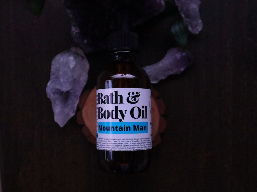 Bath & Body Oil - Silky Smooth Dry Oil - Mountain Man - Remedy Bath Co.