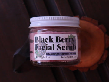 Black Berry Facial Scrub - Remedy Bath Co.