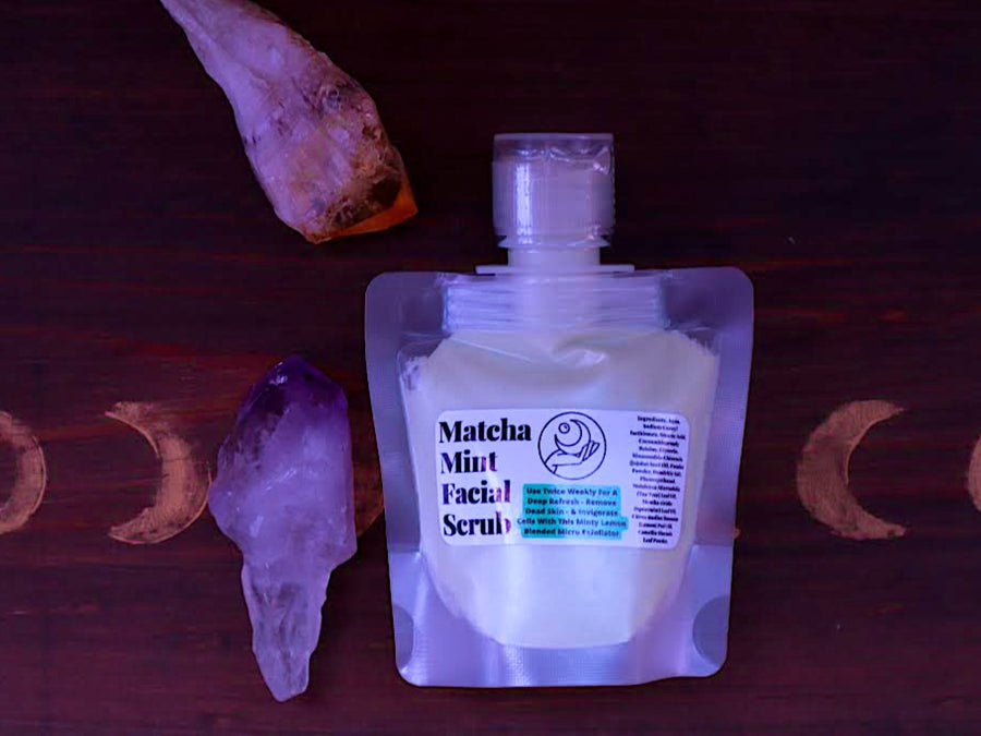 Facial Scrub Exfoliator - Matcha Mint - Refreshing - Remedy Bath Co.