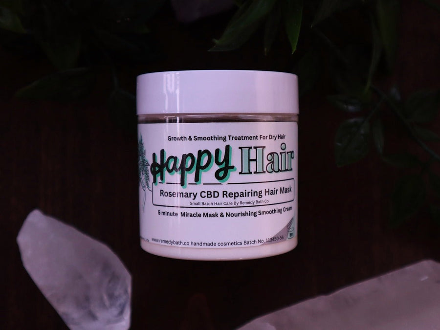 Happy Hair - Hair Mask - Rosemary & CBD - Remedy Bath Co.